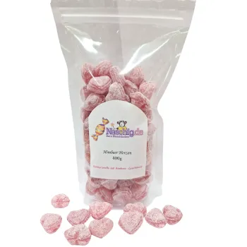 Naschig Himbeer Herzen 400g